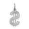 Sterling Silver Dollar Sign Charm Pendant Money Jewelry 17 X 8mm